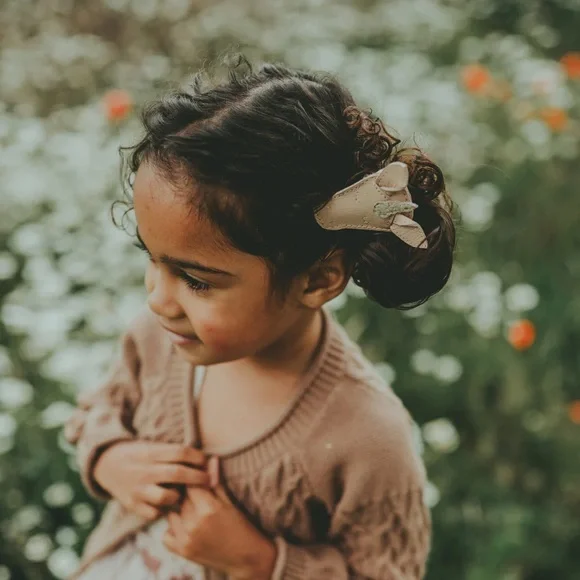 DONSJE Girls’ Unicorn Josy Special Hairclip—Light Rose Leather - Picture 9 of 9